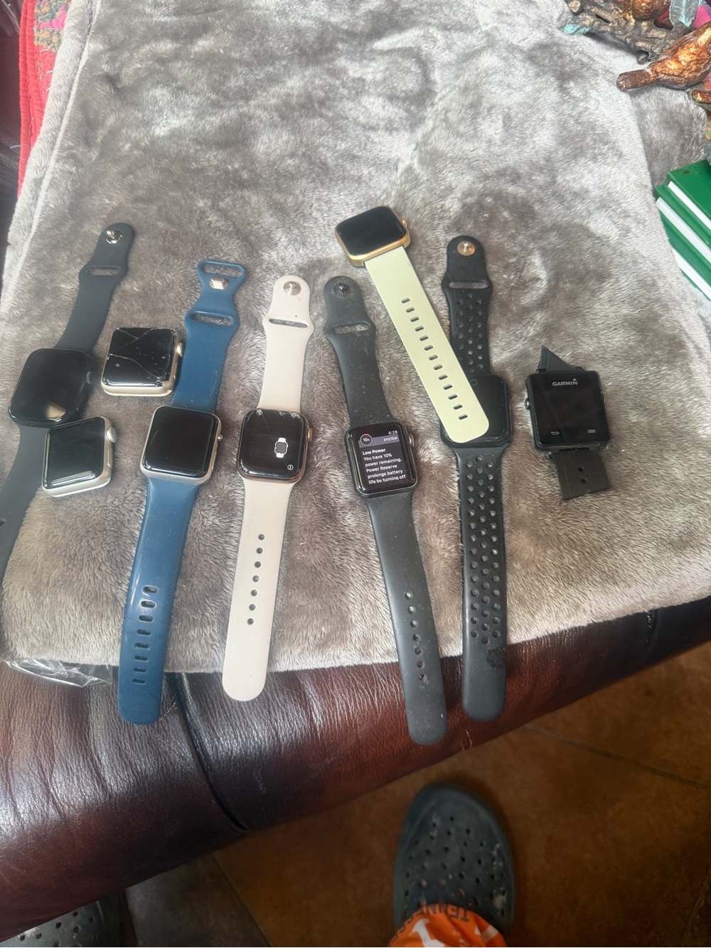 (Parts Only)Mixed Smartwatch Pack - Black, Blue, White, Gray, Green Bands